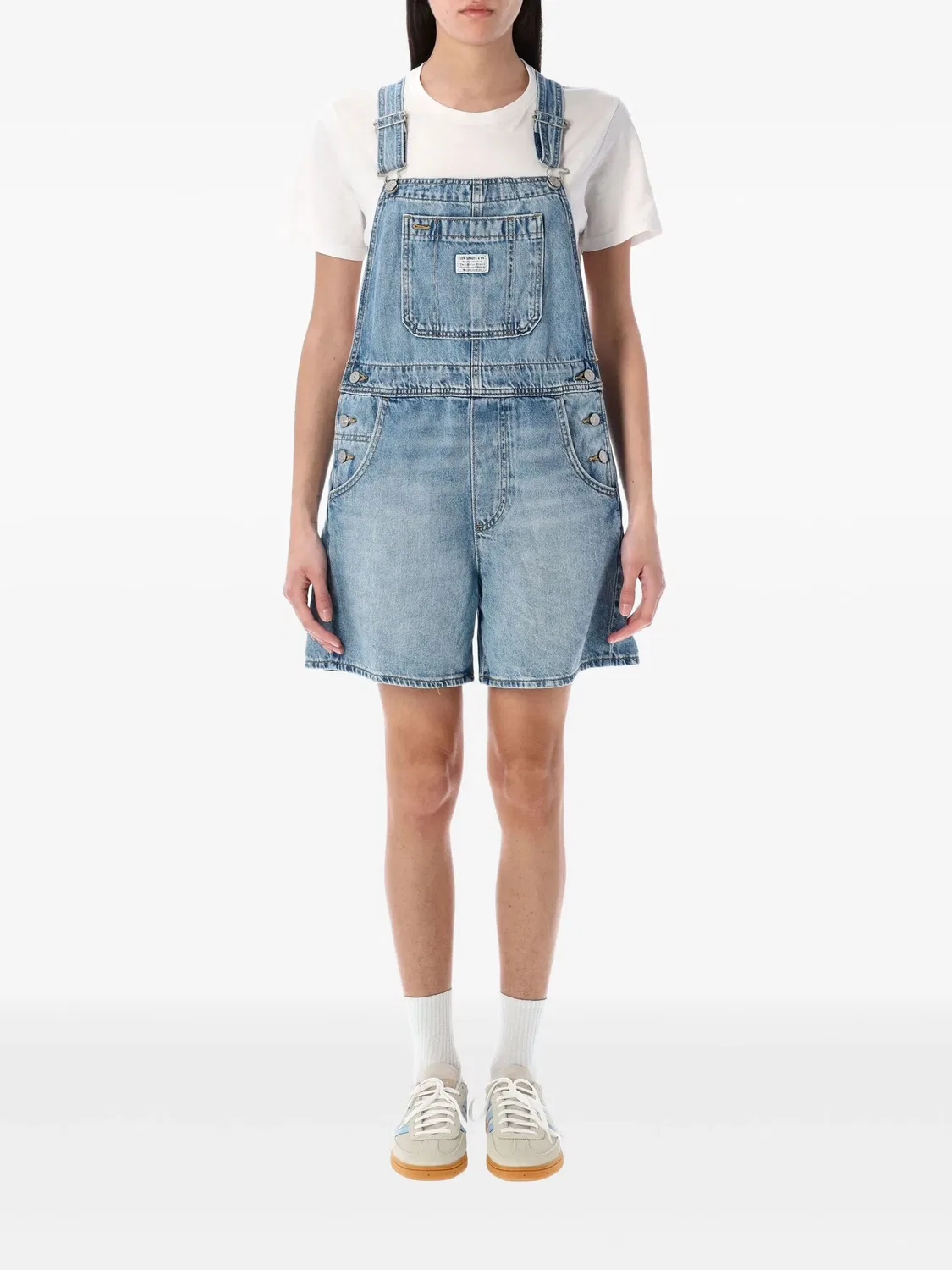 Комбинезон с нашивкой-логотипом Levi's, голубой
