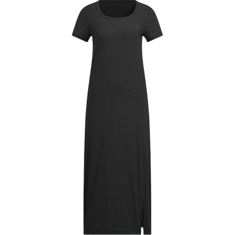 

SS25 Короткий рукав платье Women's Adidas, черный