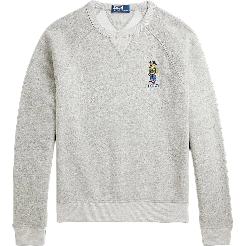 Свитшот с принтом Polo Bear Polo Ralph Lauren, серый — фото 3