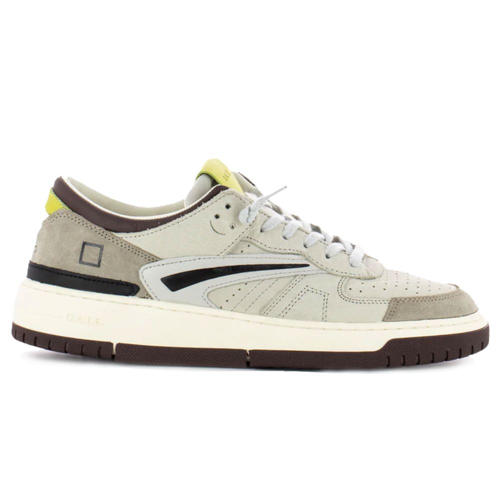 

Кроссовки бежевого цвета из кожи D.A.T.E., Beige
