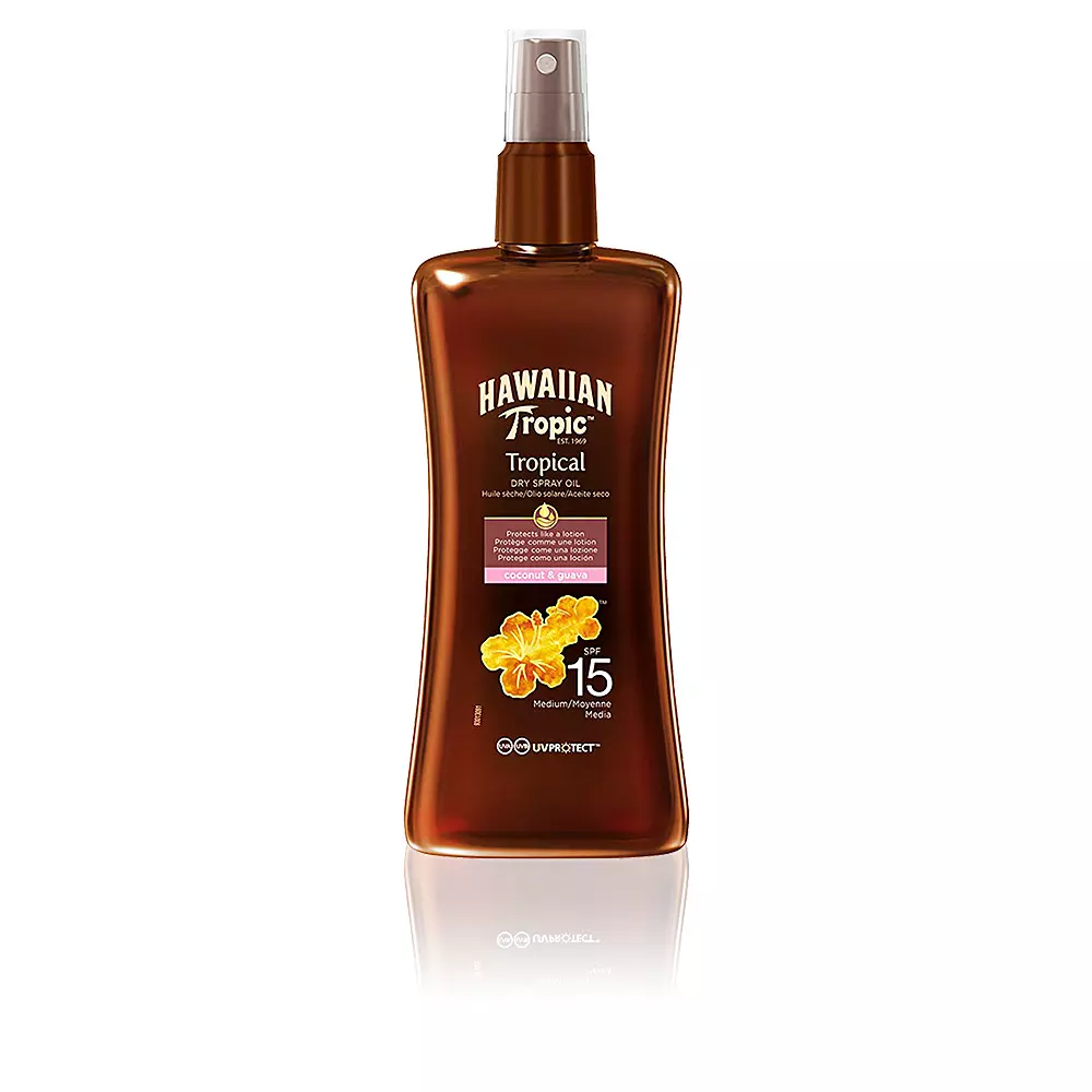 

Солнцезащитный крем Coconut & Guava Dry Oil Spf15 Spray Hawaiian Tropic, 200 мл