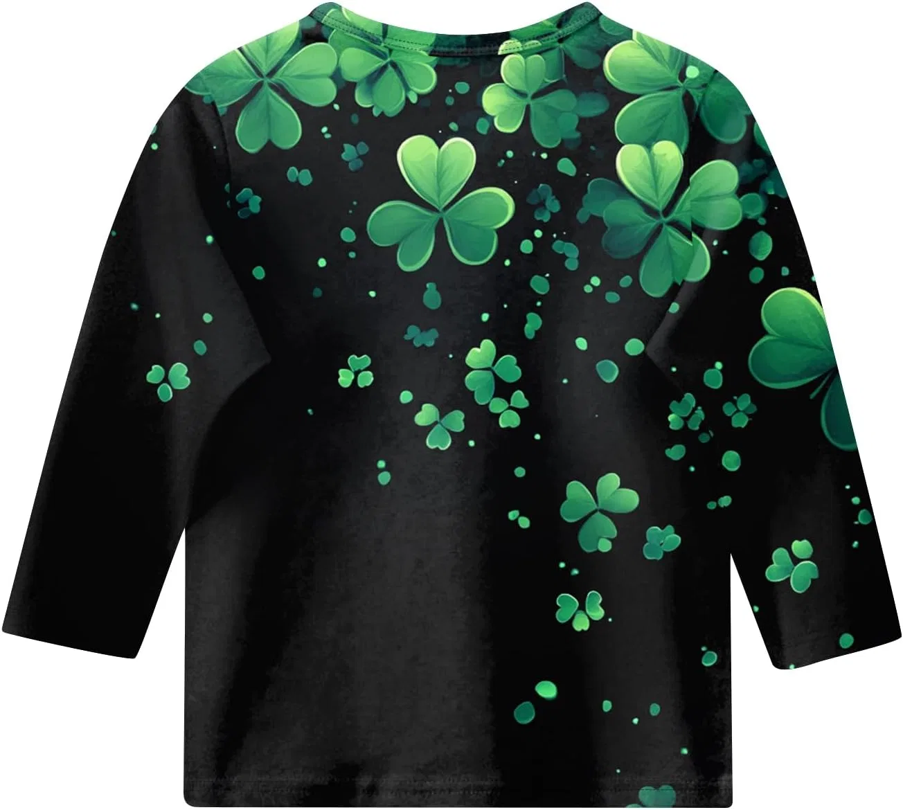 Толстовка с принтом St. Patrick's Day, Generic, 3-black — фото 3