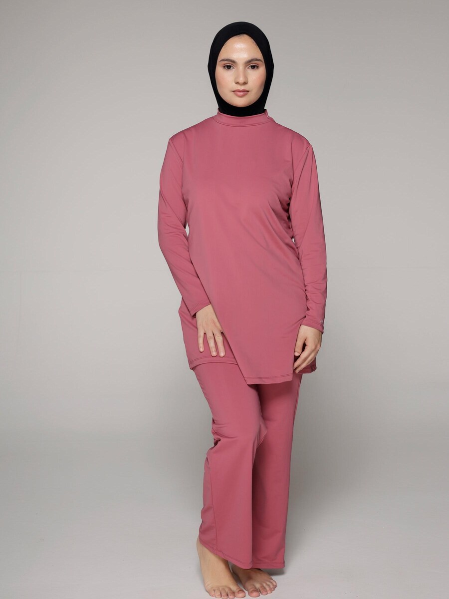 

Купальник с высоким воротом SIYA Swimwear South – Covered - Burkini/Modest, цвет Cherry red