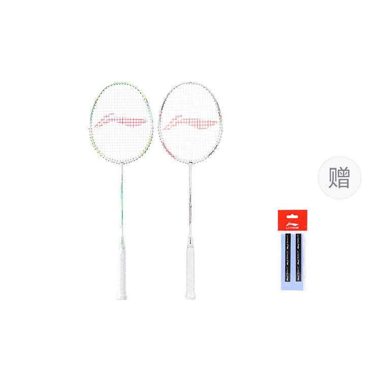 

LINING Thunder Mini Cannon бадминтонная ракетка атакующего типа с утяжеленной головкой, жестким стержнем, начальный уровень, cyan+white