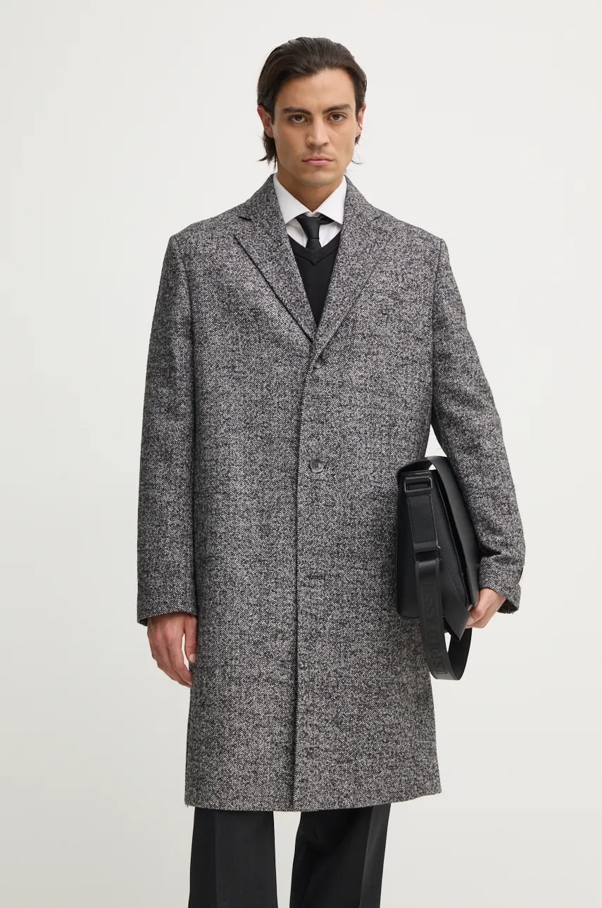 

Пальто с добавлением шерсти Calvin Klein, серый