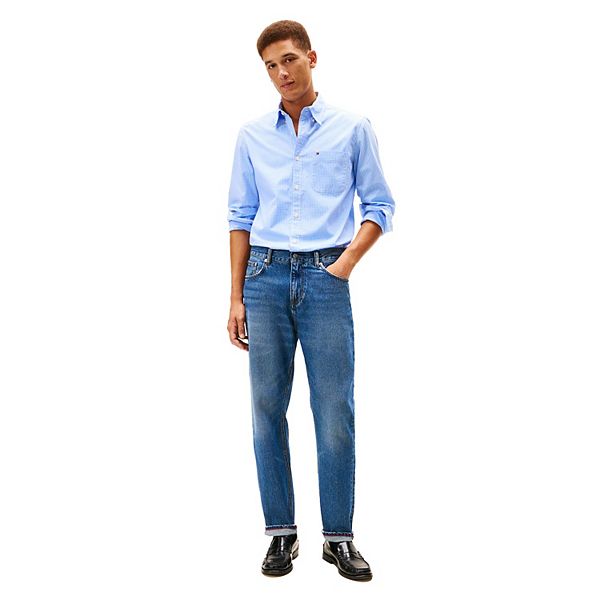 Мужская рубашка с длинным рукавом в клетку Tommy Hilfiger, Blue Spell — фото 3