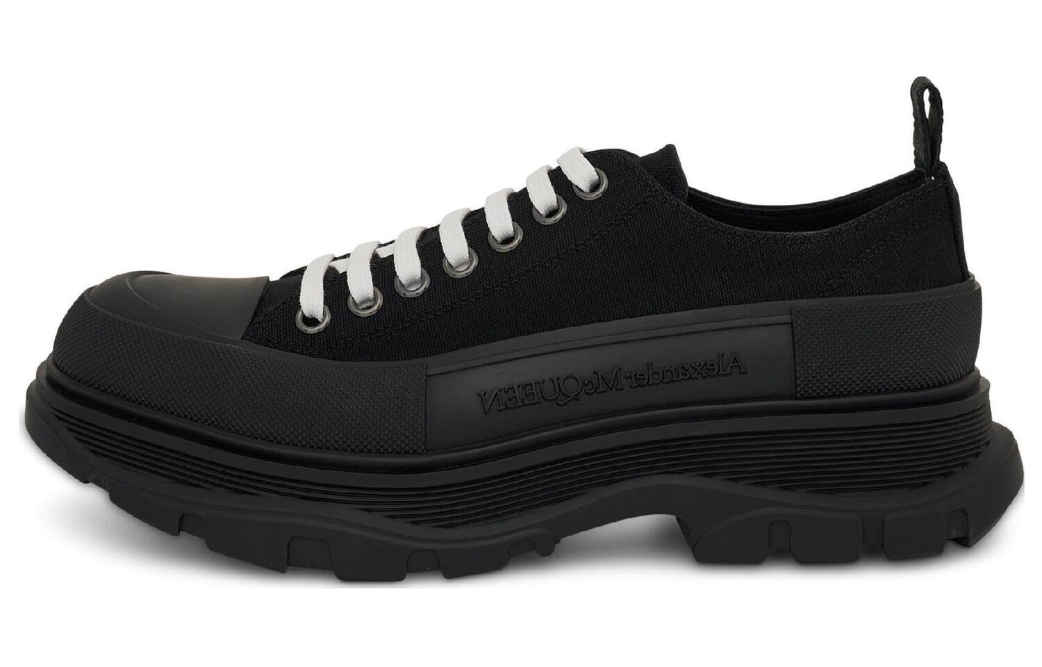 

Alexander McQueen Tread Slick Low на шнуровке, тройной черный