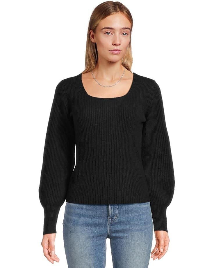 

Свитер Madewell Leyton Square Neck Pullover, цвет Velvet Black