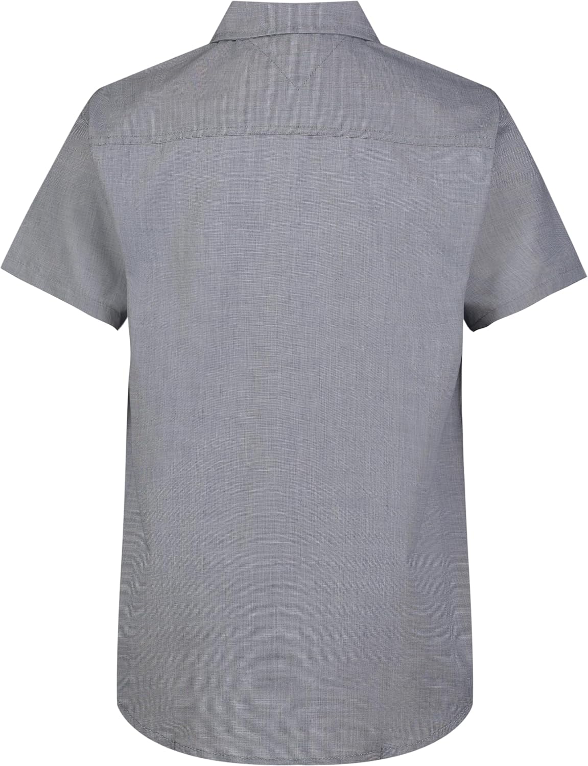 Рубашка Tommy Hilfiger Blue Skies с короткими рукавами для мальчиков (для детей старшего возраста), End On End Tech Blue — фото 2