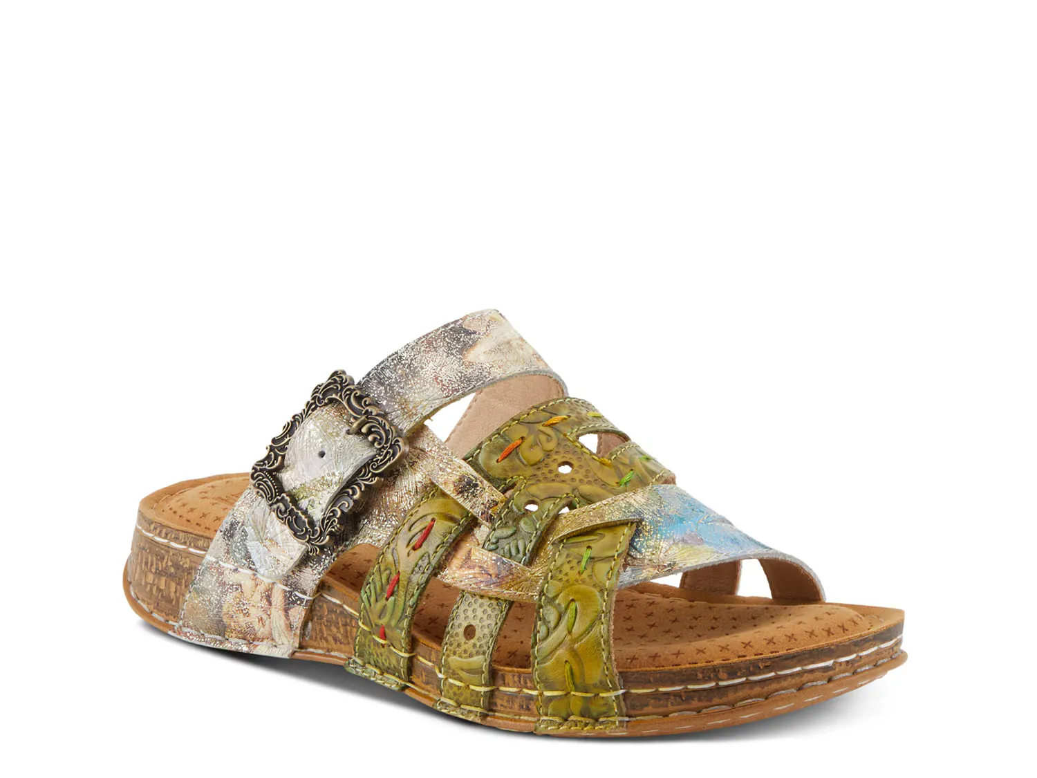 

Сандалии Calamityjay Wedge Sandal L'Artiste By Spring Step, темно-зеленый