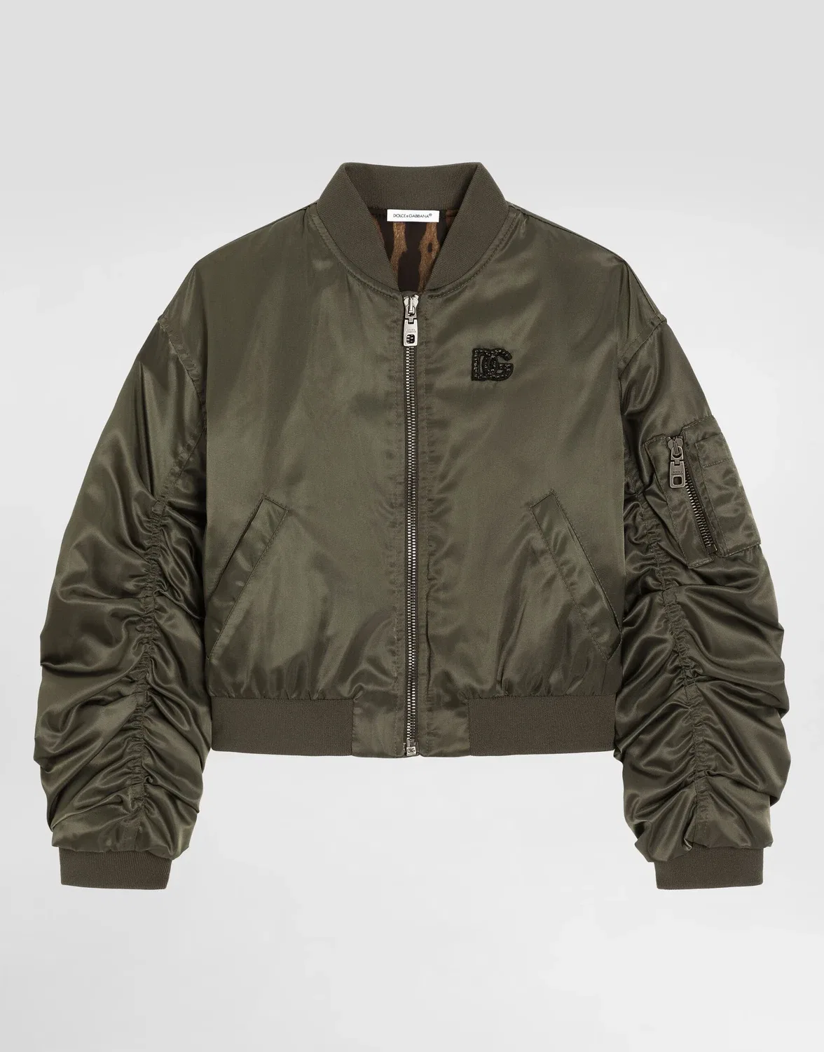 [Bomber куртка из нейлона] DOLCE & GABBANA, бежевый