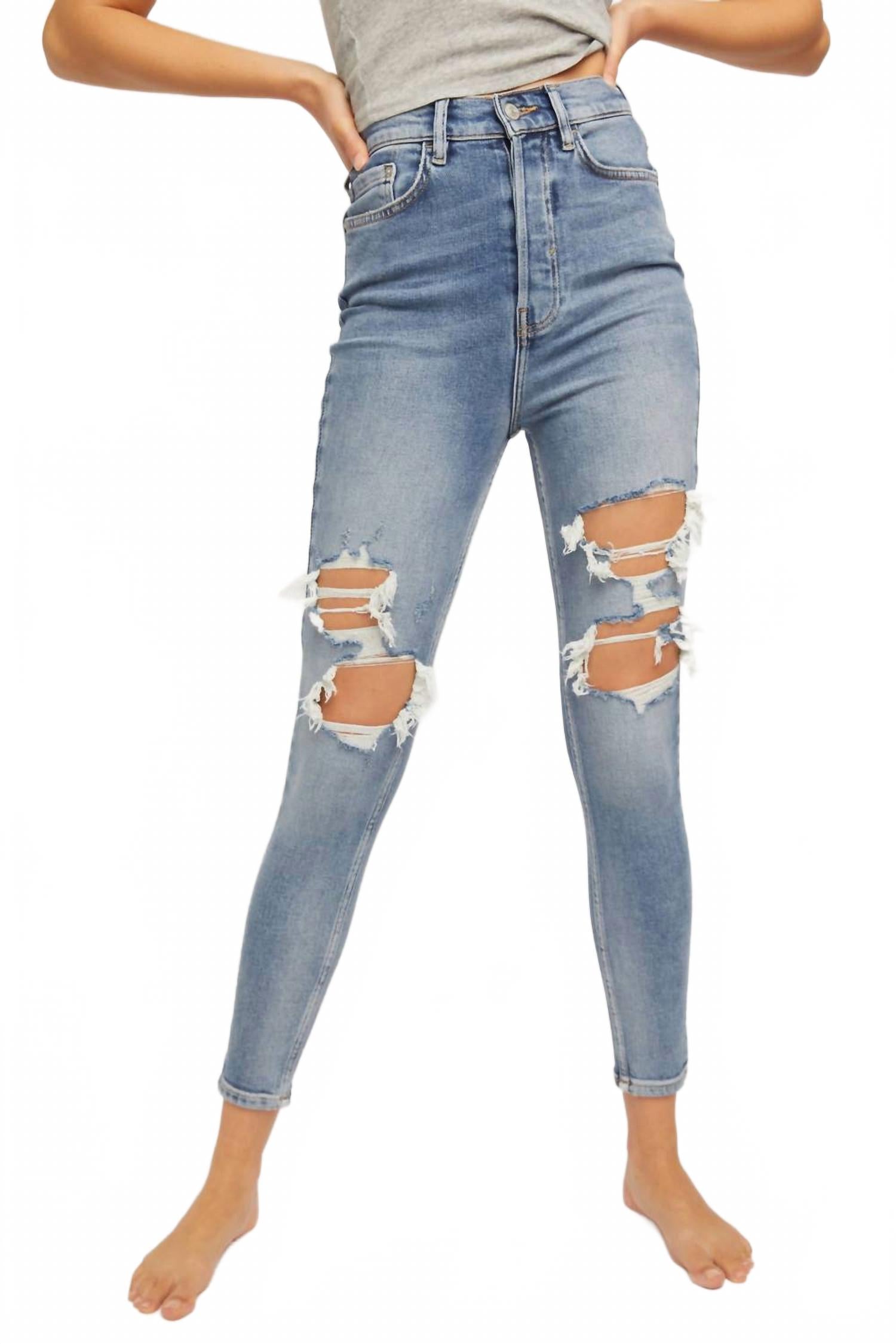 

Узкие джинсы Phoenix в цвете Western Blue Free People, Western Blue