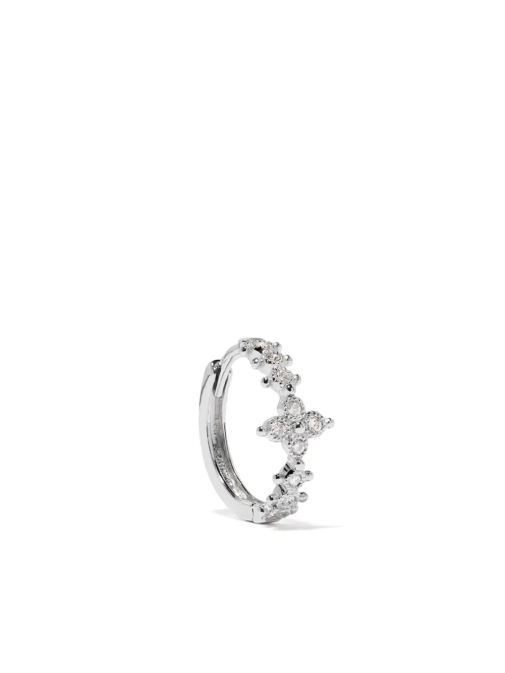 

Серьга-кольцо Darling Flower из белого золота DE JAEGHER, серебяный