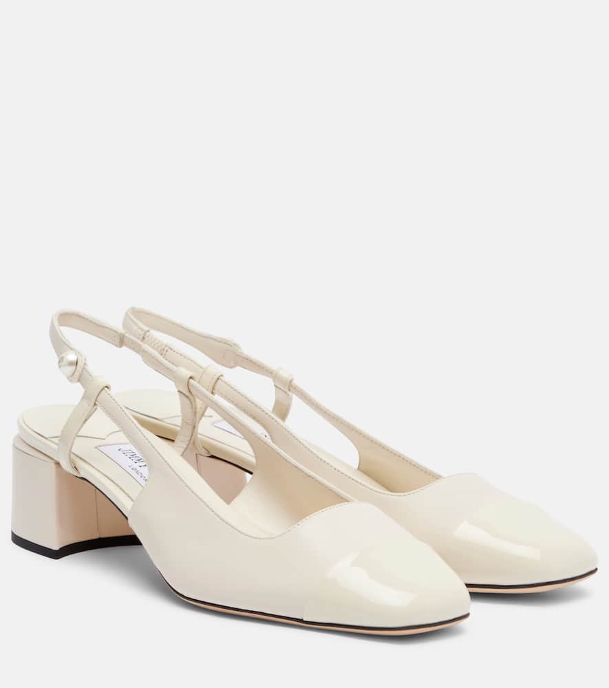 Туфли-лодочки Elisa 45 на ремешке из кожи Jimmy Choo, Latte