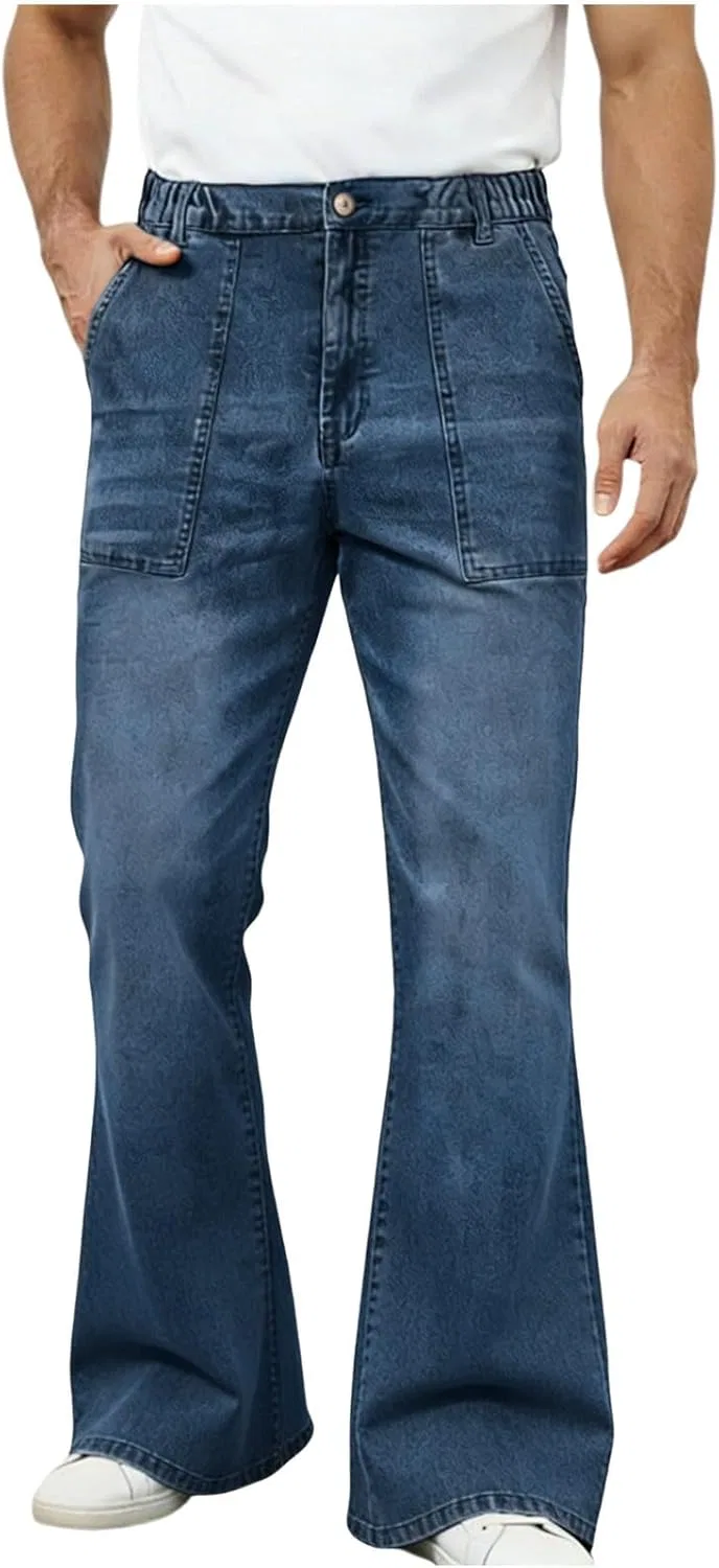 Джинсы свободные, Jeans, синий