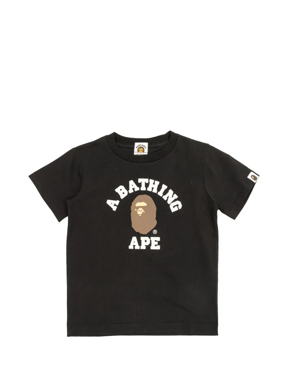 Футболка с изображением обезьяны A Bathing Ape, черный