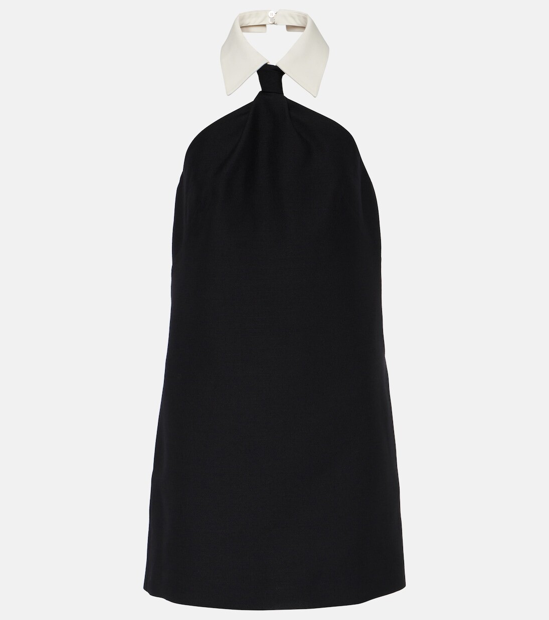 

Мини-платье из крепа от кутюр Valentino, черный