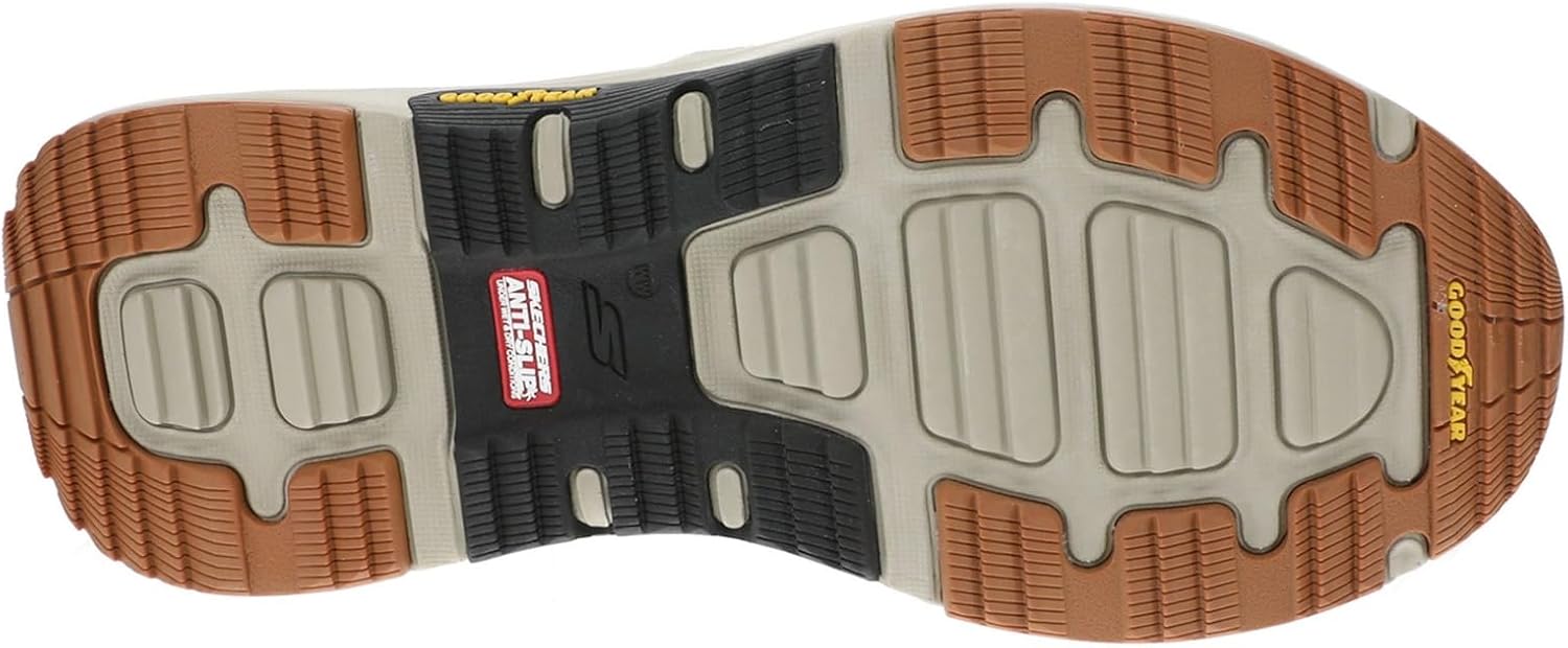 Мужские кроссовки Skechers Hands Free Slip-ins Go Walk Outdoor - Andes II, коричневый — фото 3