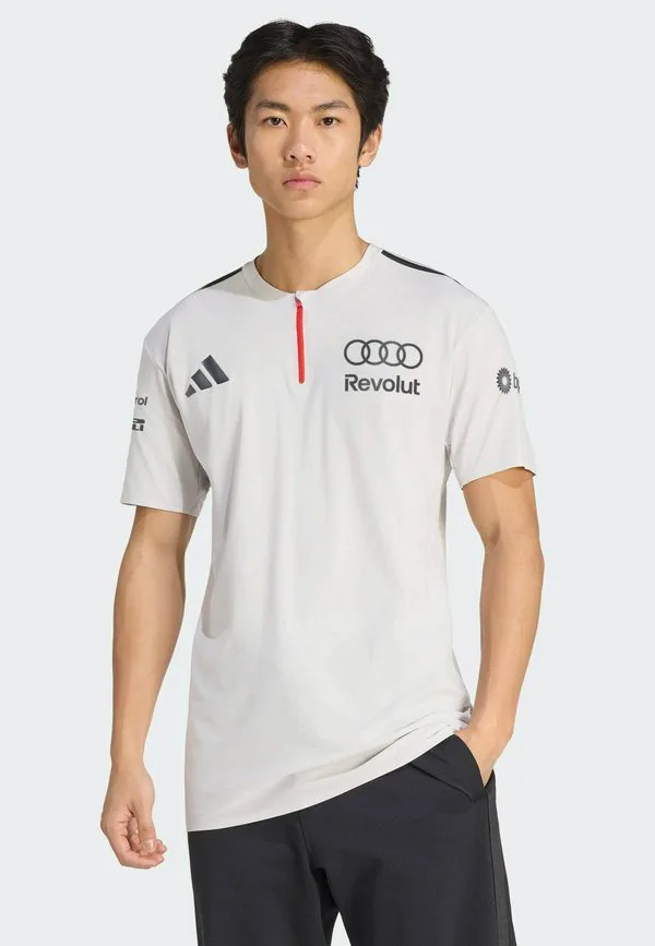 Футболка с коротким рукавом с принтом audi revolut f1 team engineers marketing Adidas Performance, Chalk Pearl Iron Metallic — фото 2