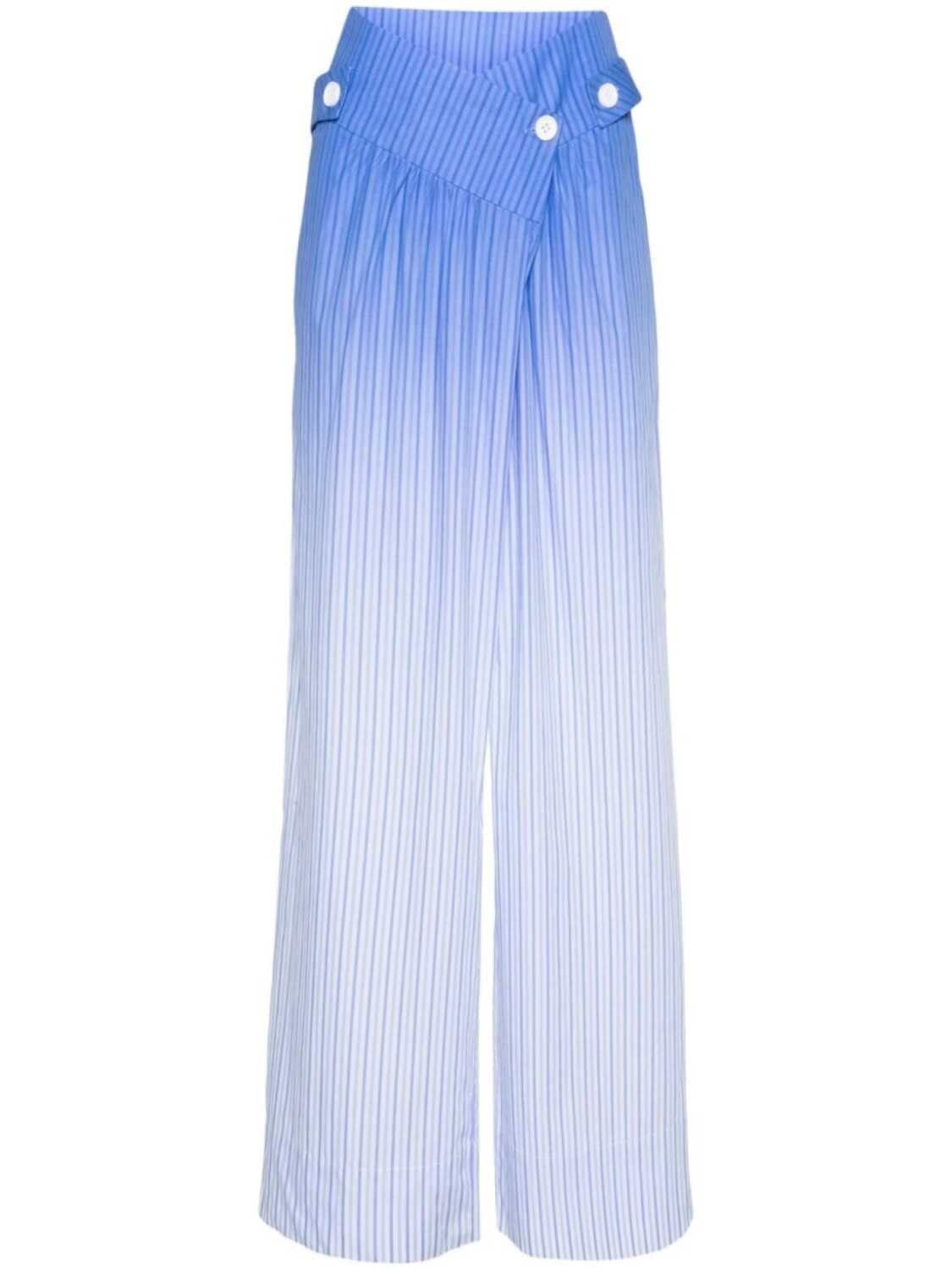 

Stine Goya Asta striped wide trousers, синий