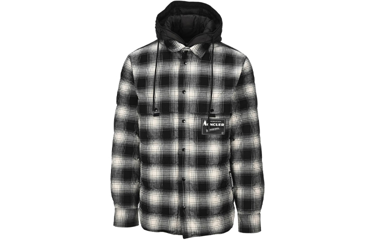 

MONCLER GENIUS X FRGMT Пуховик мужской, черно-белый, в клетку, Черный, MONCLER GENIUS X FRGMT Пуховик мужской, черно-белый, в клетку
