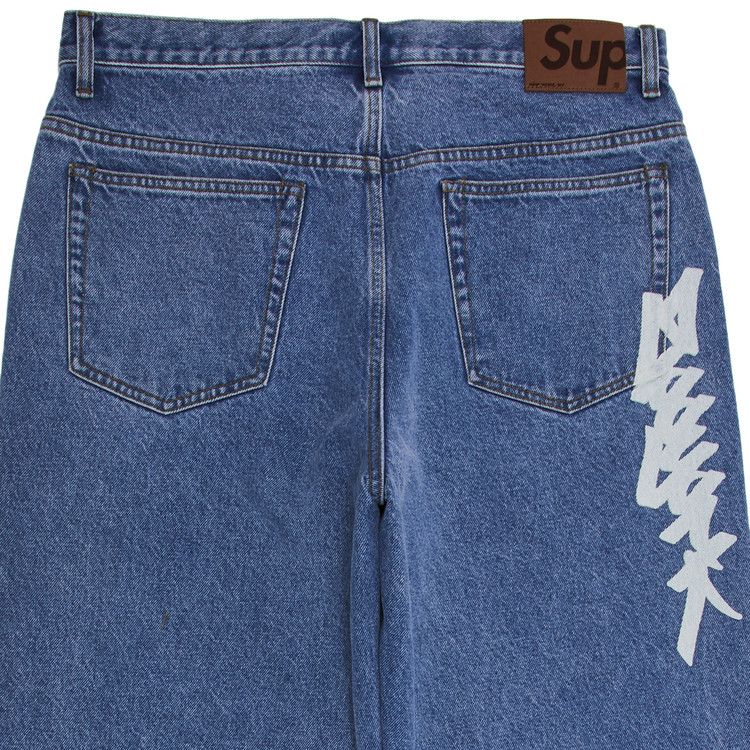 Джинсы Supreme x Zoo York Baggy Jean, Washed Indigo — фото 3