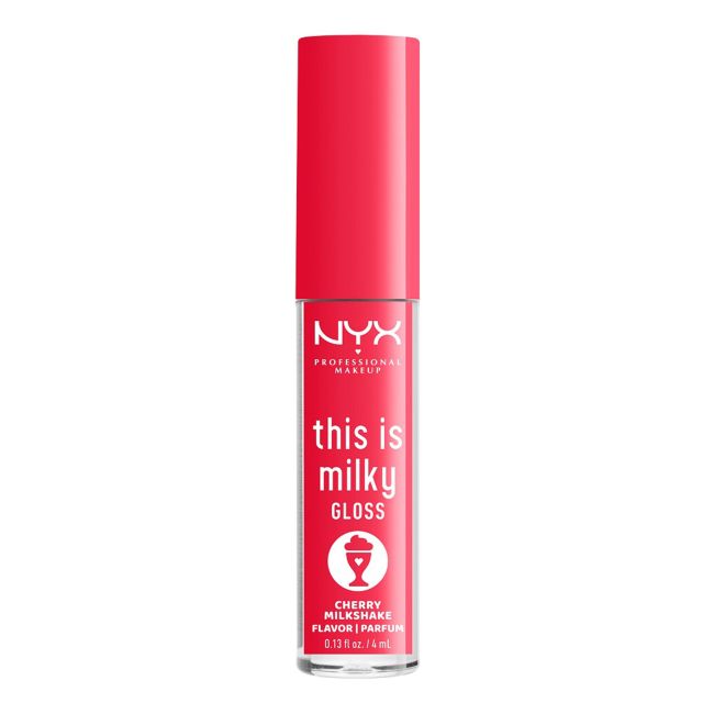 

Это молочный блеск для губ. NYX Professional Makeup, цвет cherry milkshake, 4 мл