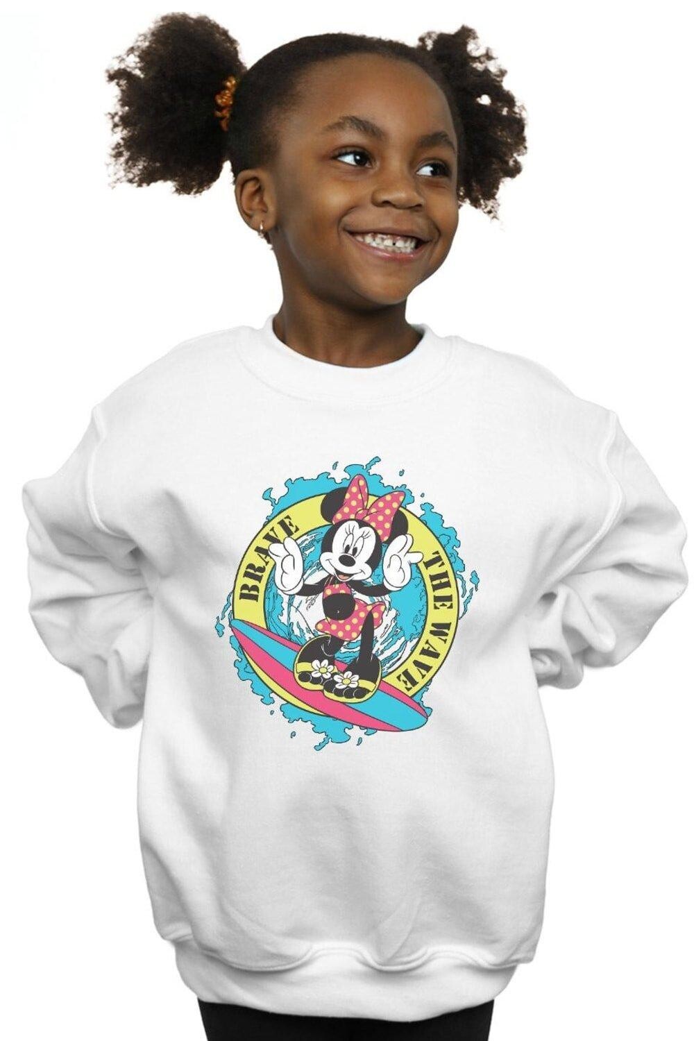 

Толстовка Minnie Mouse Brave The Wave Disney, белый