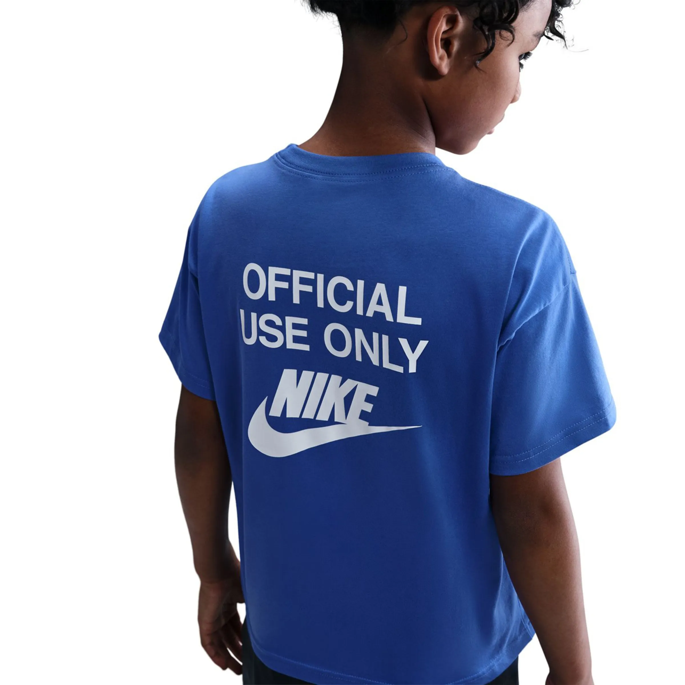 Детская футболка Sportswear Tee Remix Nike, синий — фото 4