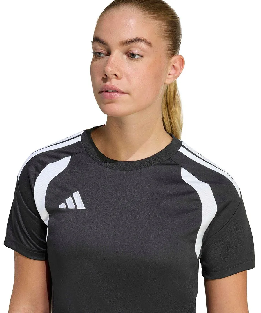 Женская футболка Tiro 26 League Soccer Adidas, черный/белый — фото 4