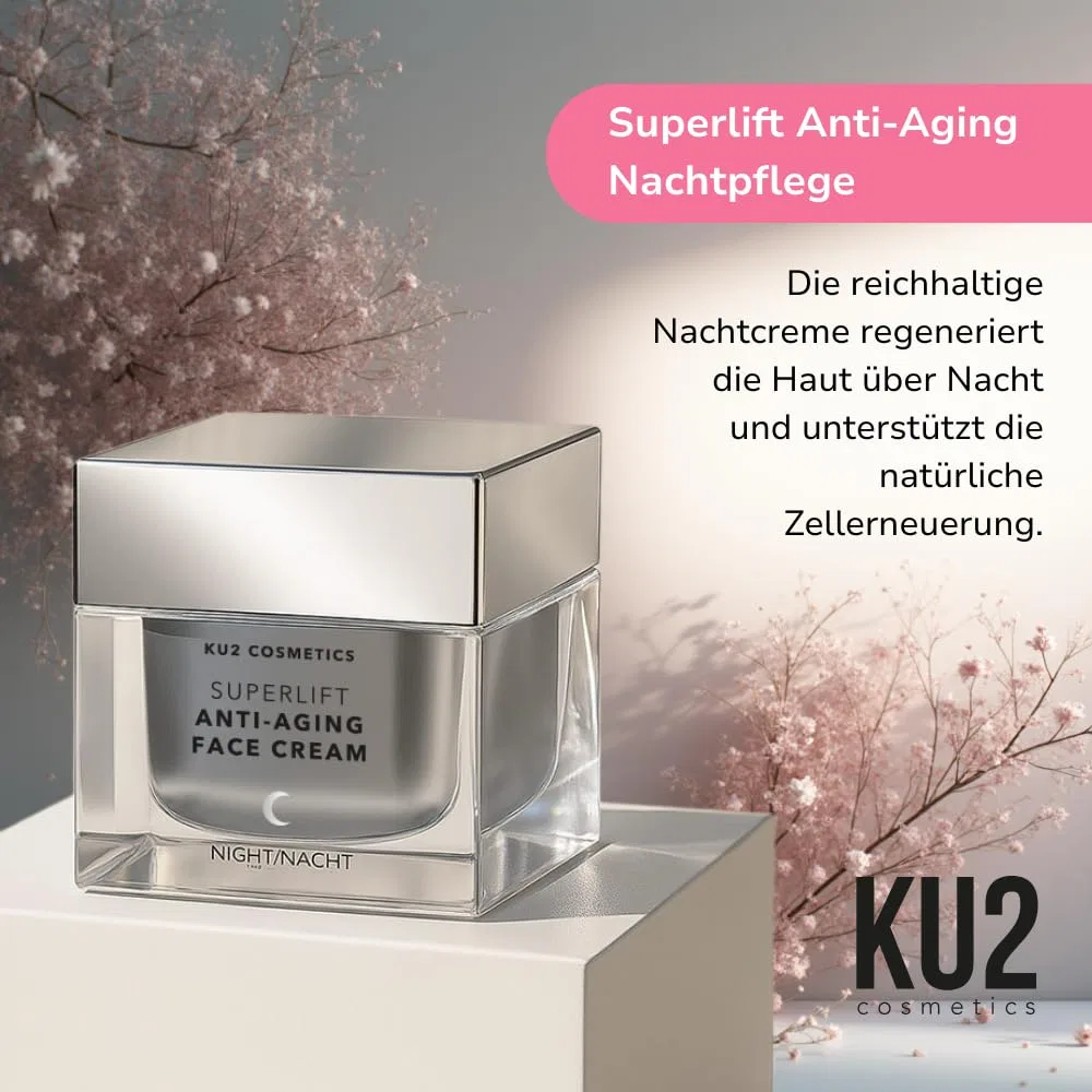 Крем для лица Ku2 Cosmetics — Ночной антивозрастной Superlift с гиалуроновой кислотой, 50 мл — фото 4