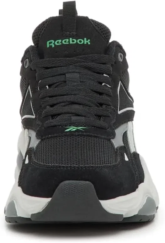 Мужские спортивные беговые кроссовки Reebok Charge Run, Black, Medium Grey, Light Green — фото 2