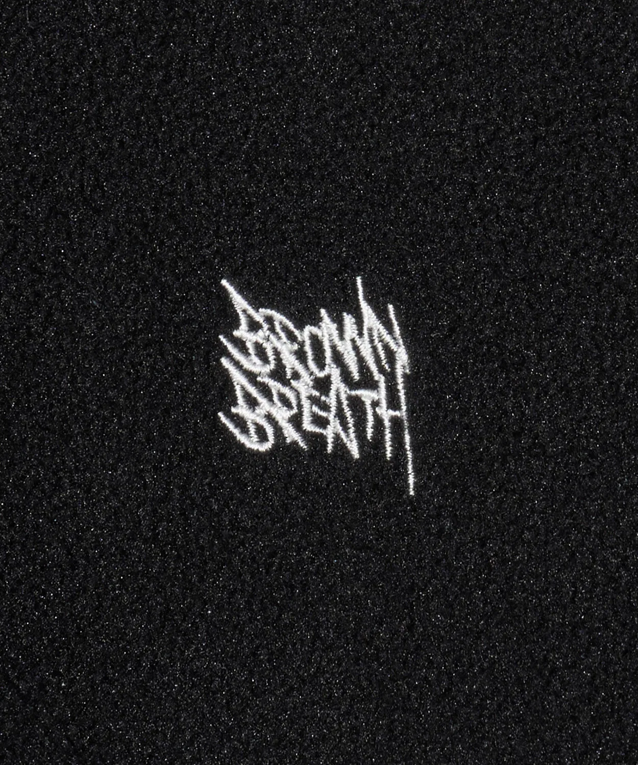 Детский чёрный флисовый свитшот с нашивкой от Brownbreath Kids — фото 4