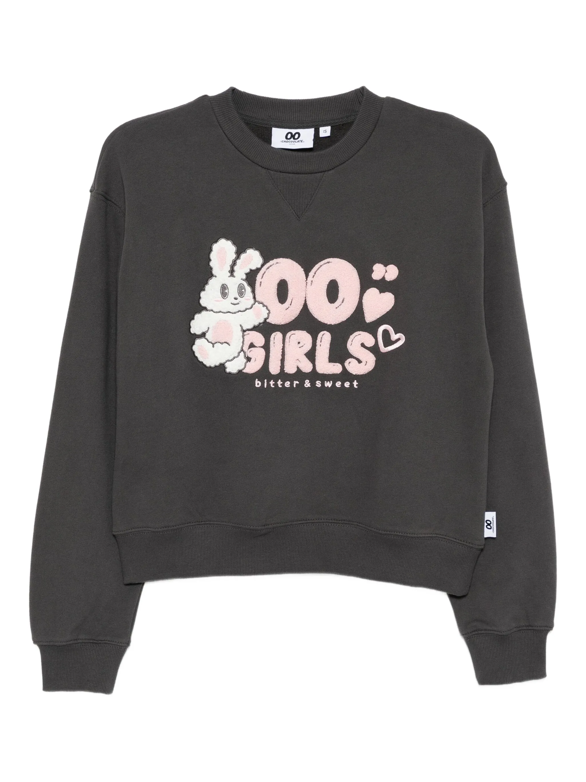 

Толстовка с вышивкой Chocoolate, серый