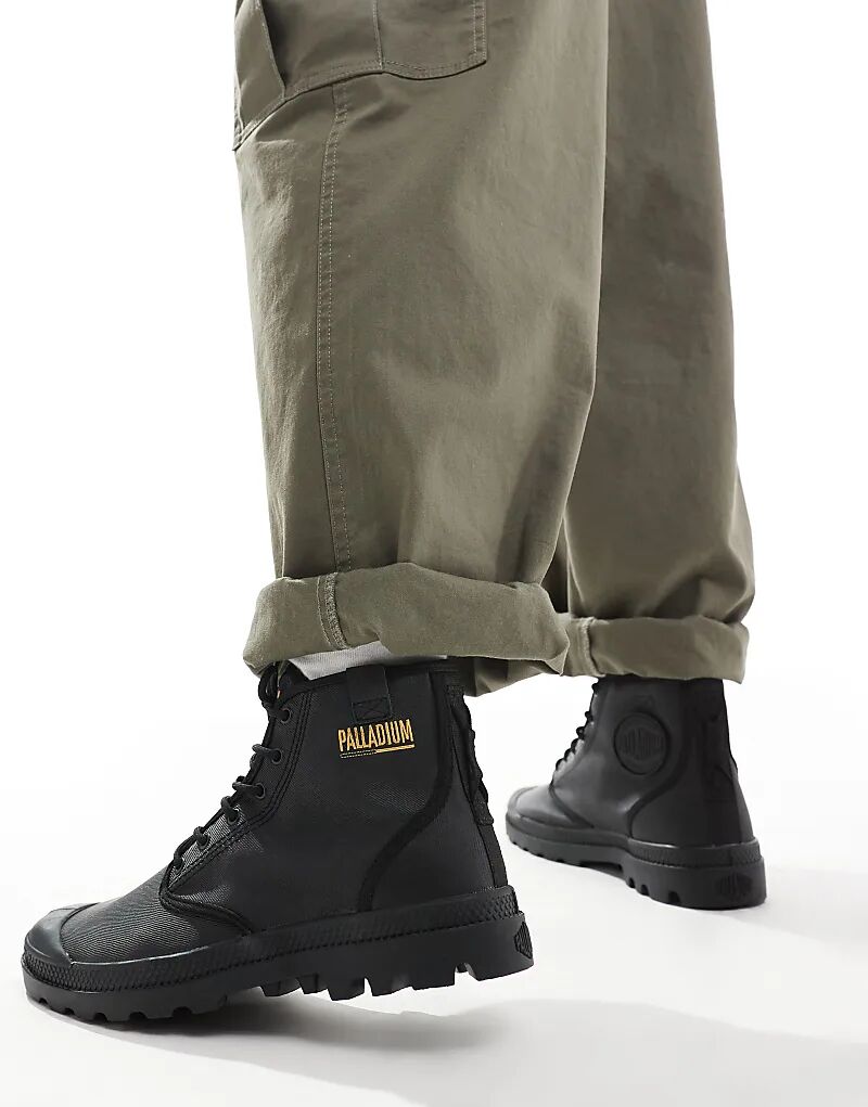 

Ботинки Palladium Pampa Hi Coated черного цвета