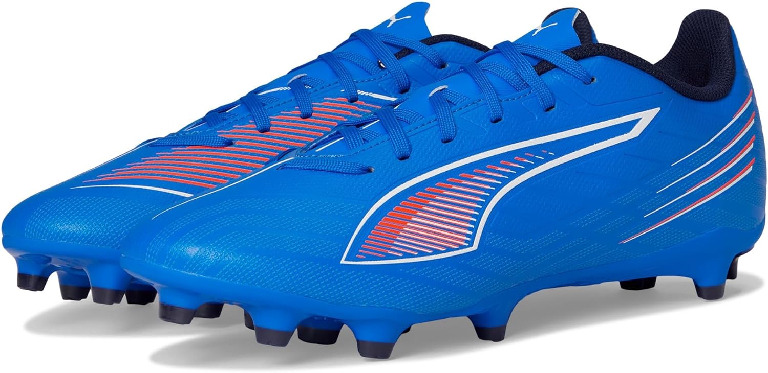 

Мужские футбольные бутсы Puma Ultra Play Firm, искусственная, грунтовая подошва, белый/красный