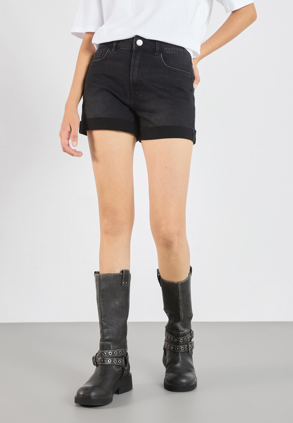 

Джинсовые шорты Even&Odd by Zalando, цвет Mottled Black