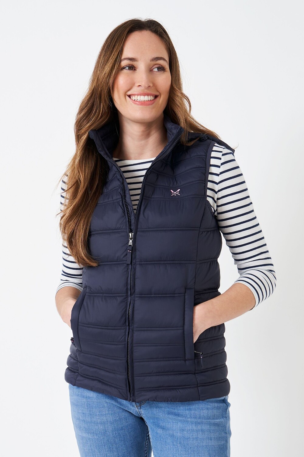 

Легкий жилет с капюшоном для экипажа Crew Clothing Company, синий