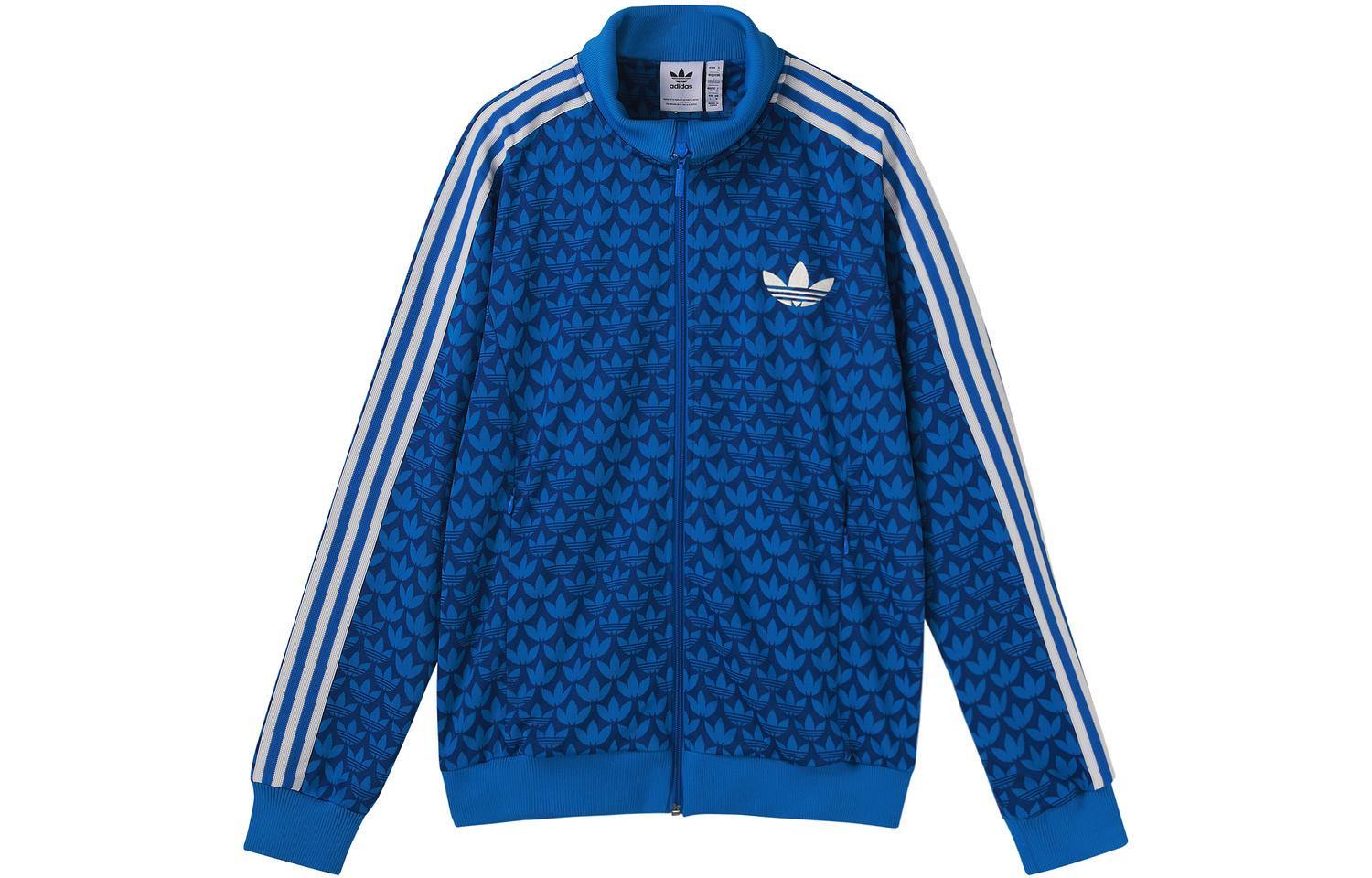 Свитшот Adicolor 70s Monogram Track мужской Adidas Originals, синий — фото 2