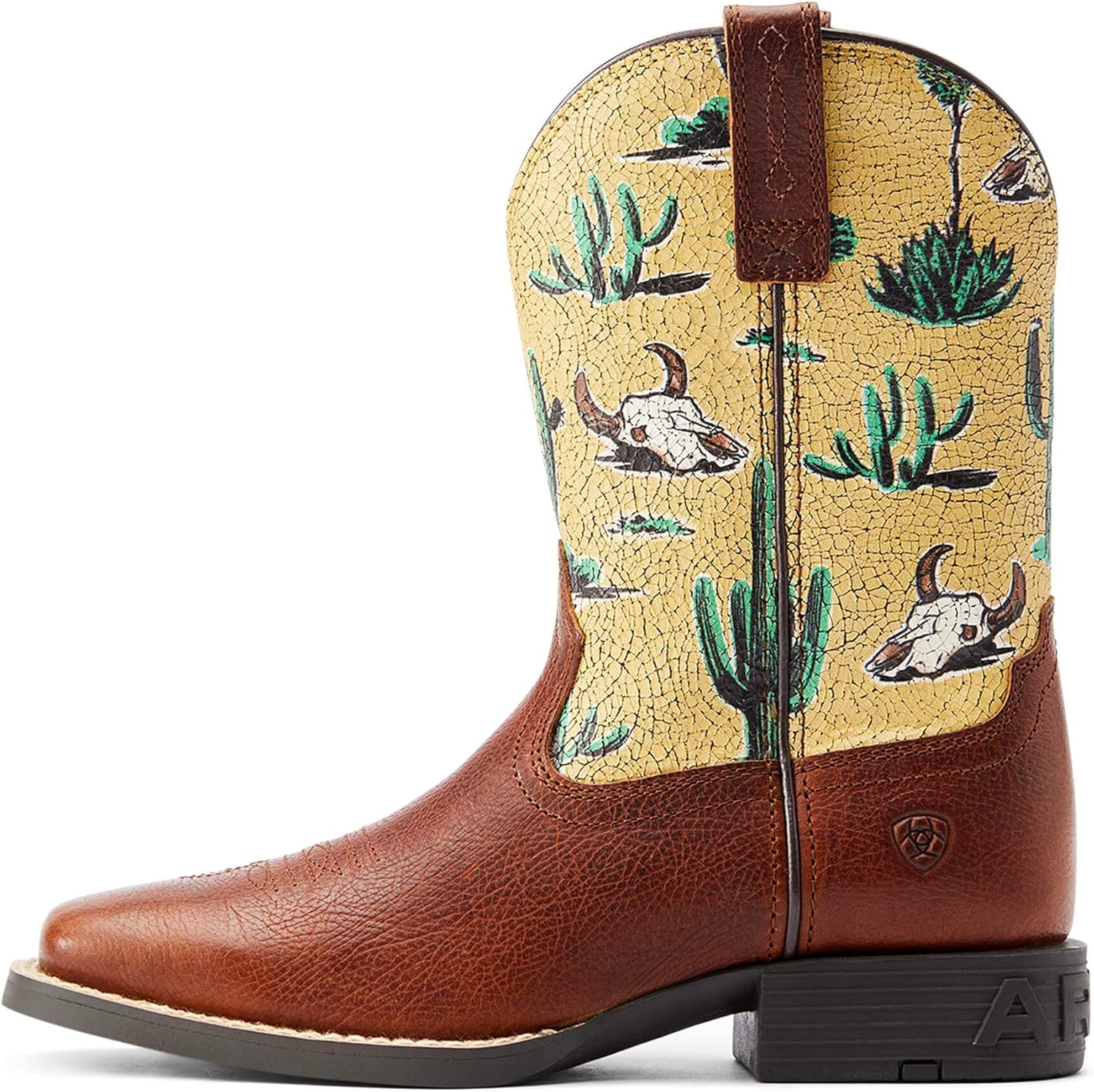 Детские сапоги ARIAT Round Up с широким квадратным носком в стиле вестерн, Spiced Cider — фото 2