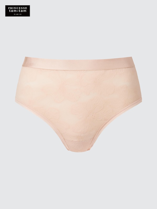 

Трусы с высокой посадкой и кружевом Uniqlo, 30 natural