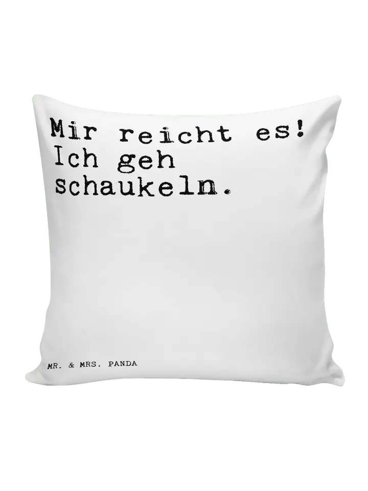 

Подушка Mr & Mrs Panda 40x40 Mir reicht es! Ich, белый