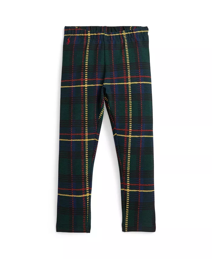 

Детские клетчатые леггинсы для девочек размеров 2T-6X Polo Ralph Lauren, мультиколор