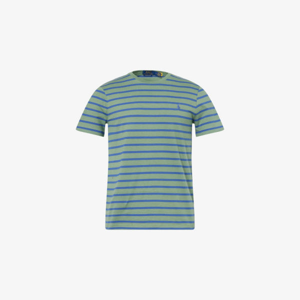

Футболка Polo Ralph Lauren с вышитым логотипом, зеленый / синий