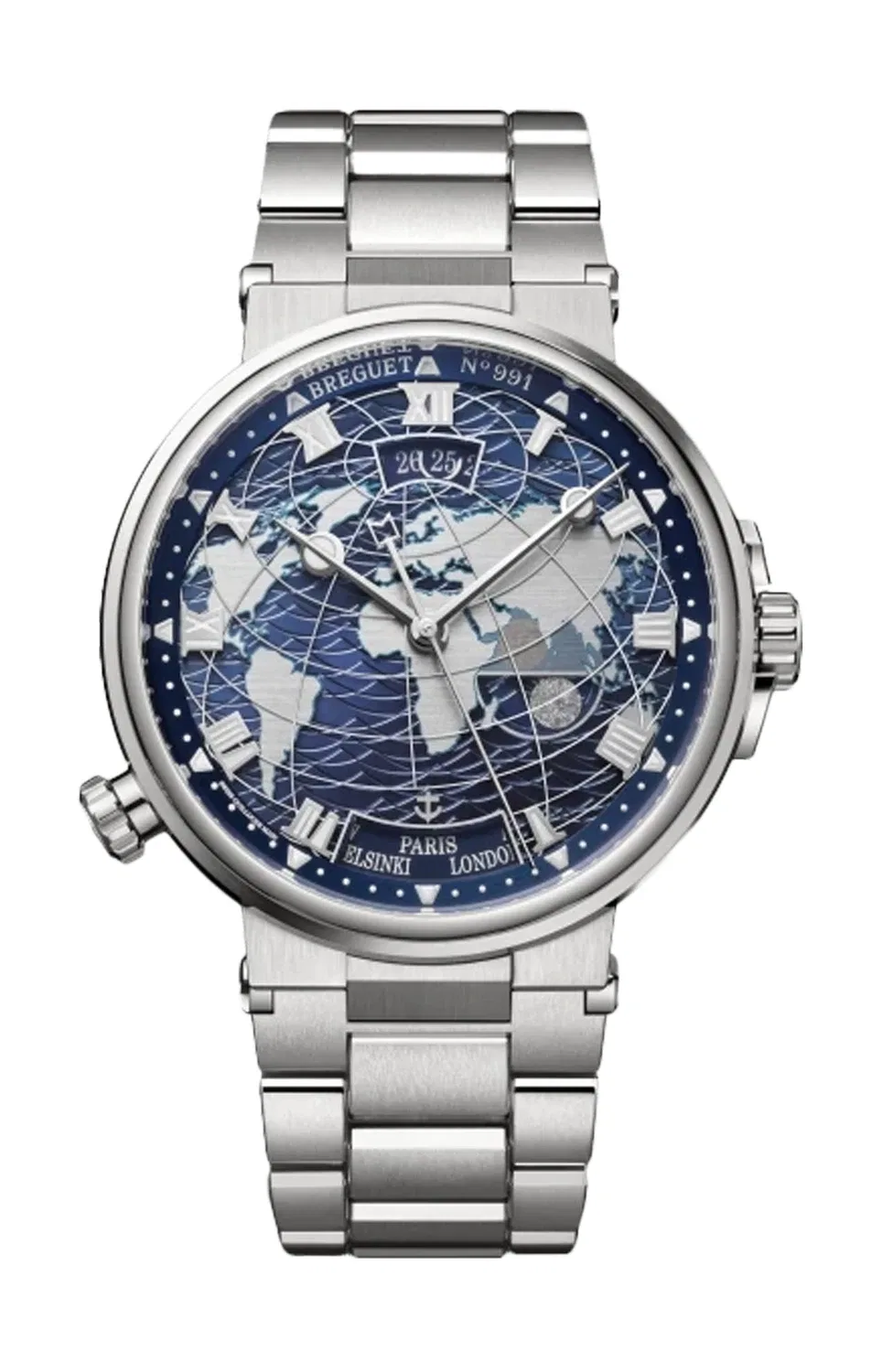 МАРИНА ХОРА МУНДИ - 5557BB/YS/BW0 BREGUET, серебряный