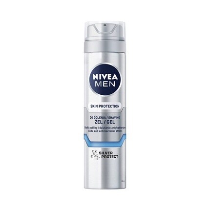 

Гель для бритья для защиты кожи мужчин, 200 мл, серебро, Nivea