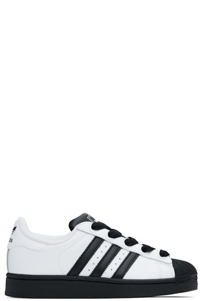 

Кроссовки Superstar II для больших детей, белые и черные Adidas Kids