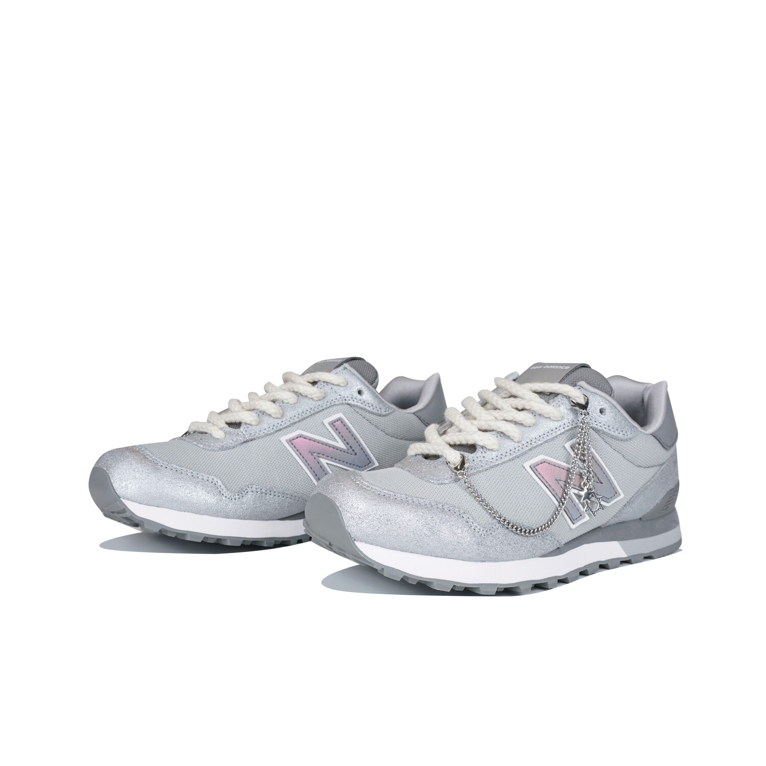 

Кроссовки женские NB 515 с низким верхом серо-розовые New Balance