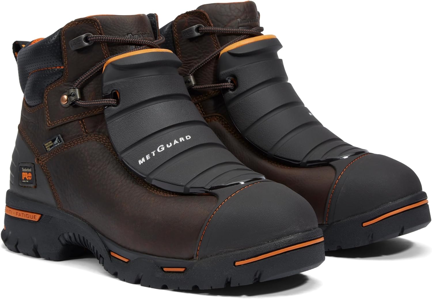 Timberland PRO мужские промышленные рабочие ботинки Endurance 6 дюймов со стальным защитным носком, устойчивые к проколам, с внешним метгардом, Brown-2024 New — фото 2