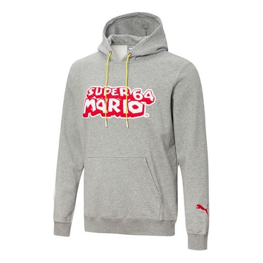 

Худи PUMA x Super Mario Crossover Nintendo Printing Knit Sports Pullover Gray 589098-01